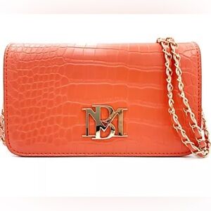 Badgley Mischka Crocodile Crossbody Clutch